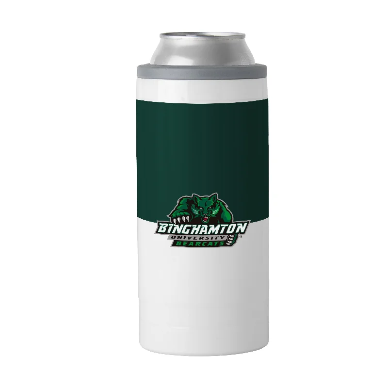 Team Mug For Volunteers-Binghamton 12oz Colorblock Slim Can Coolie