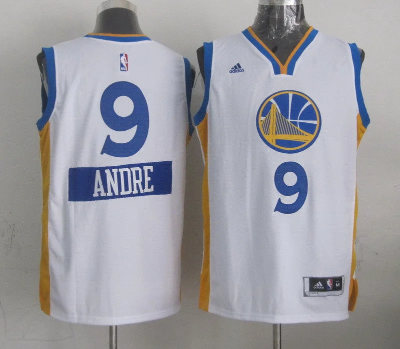 Basketball Jersey For Casual Wear-Warriors 9 Andre Iguodala White 2014-15 Christmas Day Swingman Basketball Jerseys