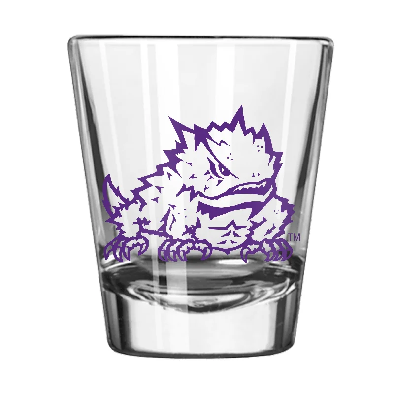 Team Mug With Spoon-TCU 2oz Gameday Shot Glass