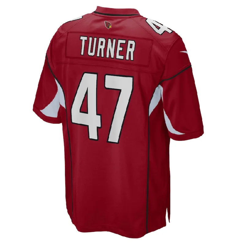 Limited Edition Rugby Jersey-A.Cardinals #47 Ezekiel Turner Cardinal Game Jersey Stitched American Football Jerseys