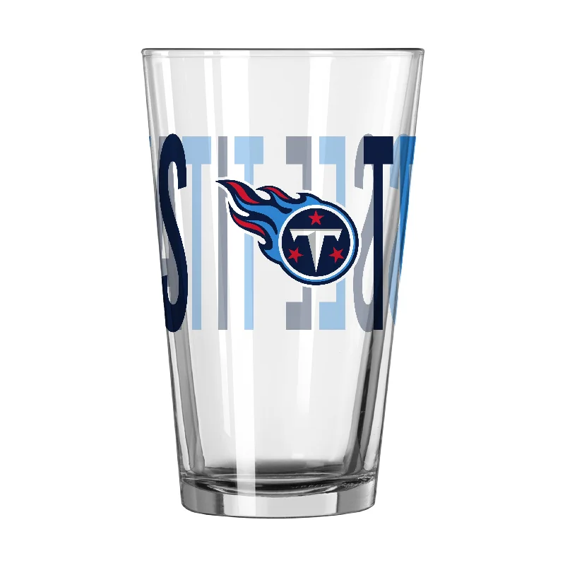 Hockey Team Mug-Tennessee Titans 16oz Overtime Pint Glass