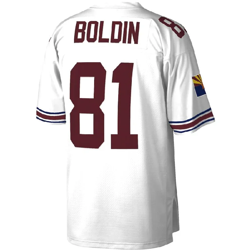 Rugby Jersey With Name-A.Cardinal #81 Anquan Boldin Mitchell & Ness White 2003 Legacy Replica Jersey Stitched American Football Jerseys