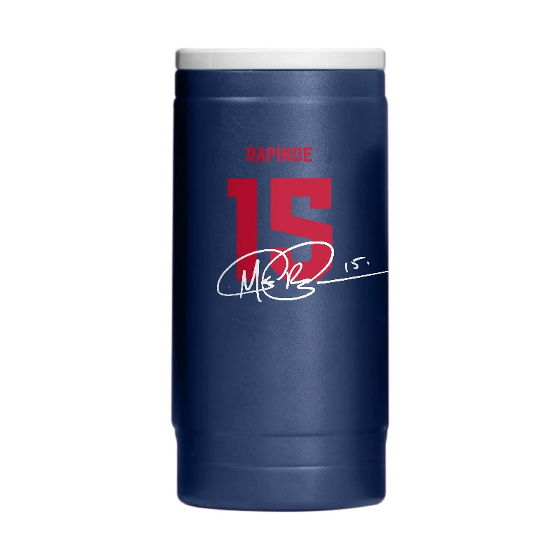 Team Mug For Graduation-US Womens Soccer Megan Rapinoe 12oz Powder Coat Slim Can Coolie