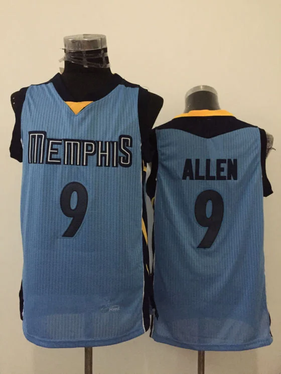 Basketball Jersey For Boys-Grizzlies 9 Tony Allen Light Blue New Revolution 30 Basketball Jersey