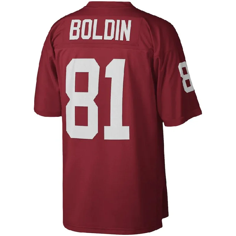 Rugby Jersey For Hot Weather-A.Cardinal #81 Anquan Boldin Mitchell & Ness Cardinal 2003 Legacy Replica Jersey Stitched American Football Jerseys