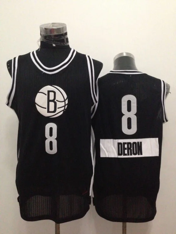 Basketball Jersey For Indoor Play-Nets 8 Deron Williams Black 2014-15 Christmas Day Swingman Basketball Jerseys