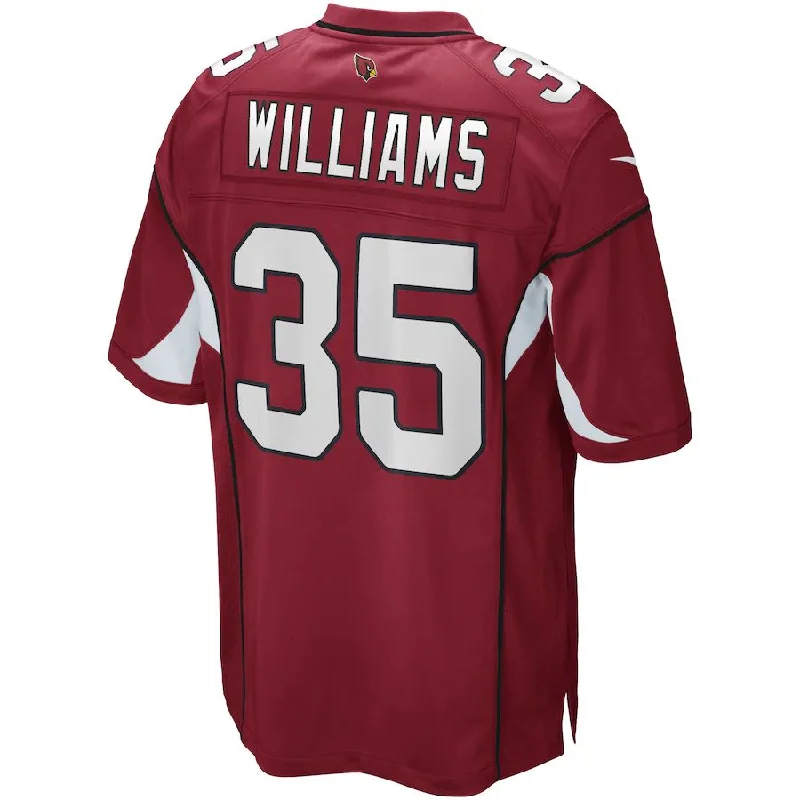 Rugby Jersey With Thermal Insulation-A.Cardinal #35 Aeneas Williams Cardinal Game Retired Player Jersey Stitched American Football Jerseys