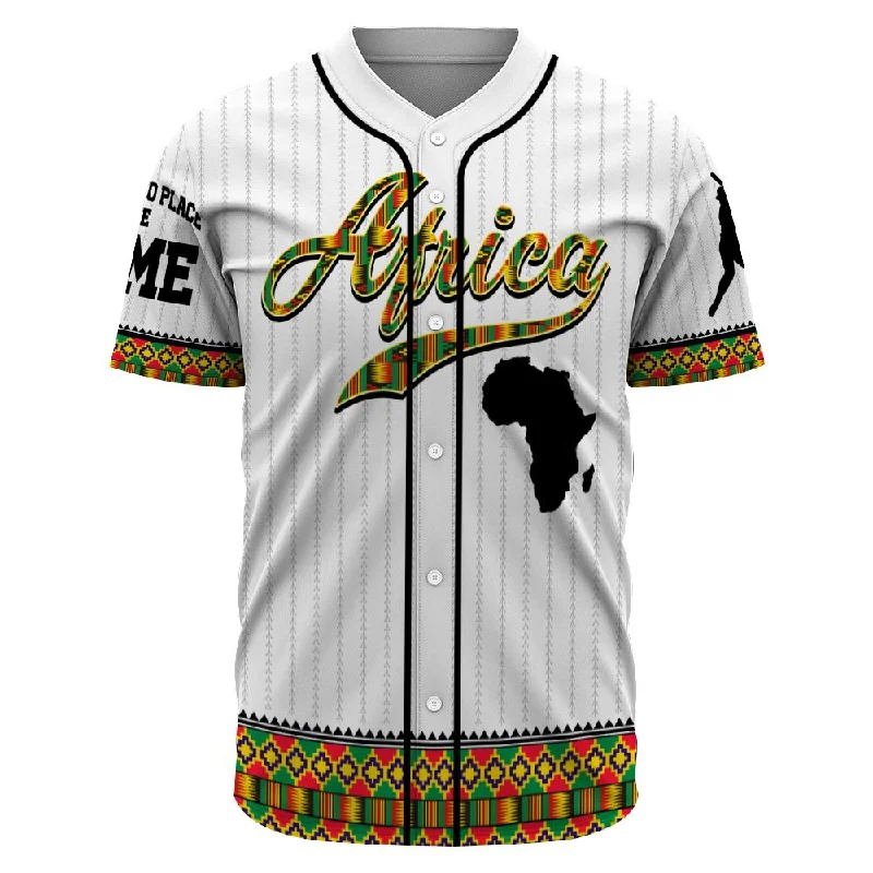 Football Jersey With Team Logo-Basketball Jersey With Team Logo-Baseball Jersey With Futuristic Design-Personalized Name Africa Team, Juneteenth Shirt - Baseball Tee Jersey Shirt