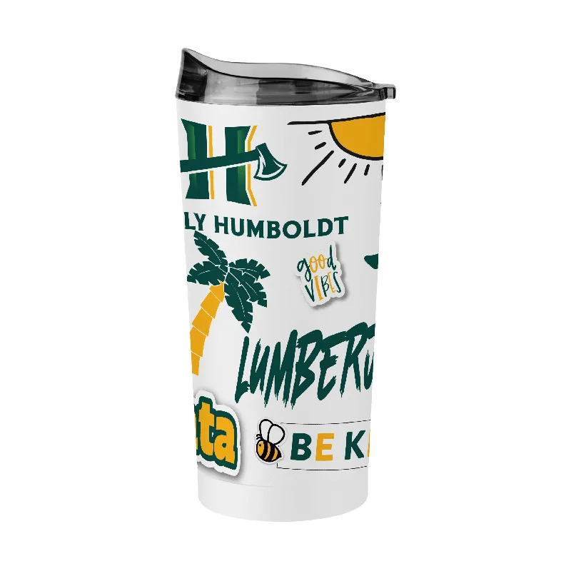 Team Mug For Corporate Gifts-Humboldt State 20oz Native Powder Coat Tumbler