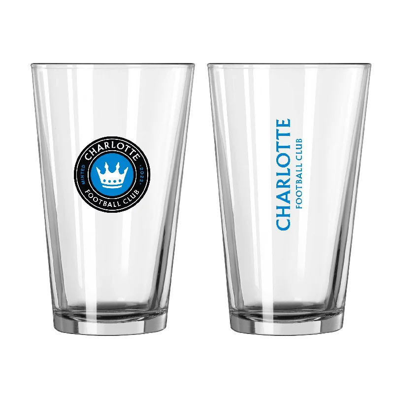 Embossed Team Mug-Charlotte FC 16oz Gameday Pint Glass