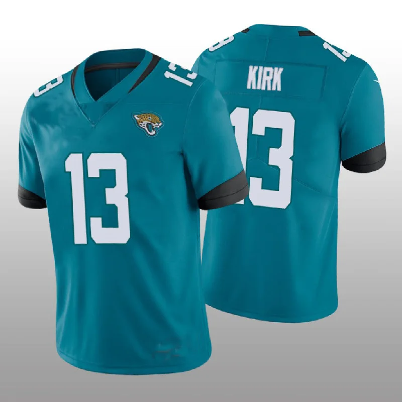 Rugby Jersey For World Cup Fans-J.Jaguars #13 Christian Kirk 2022 London Games Teal Vapor Limited Jersey Stitched American Football Jerseys