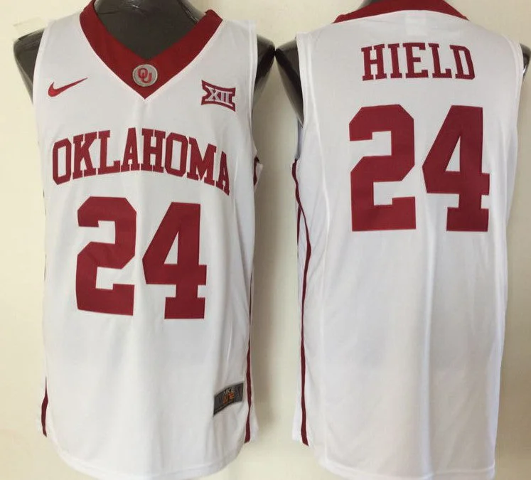 Wholesale Basketball Jersey-Oklahoma Sooners 24 Buddy Hield White College Basketball Basketball Jersey