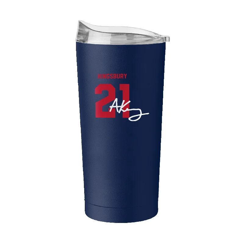 Team Mug For Retired Players-US Womens Soccer Audrey Kingsbury 20oz Powder Coat Tumbler