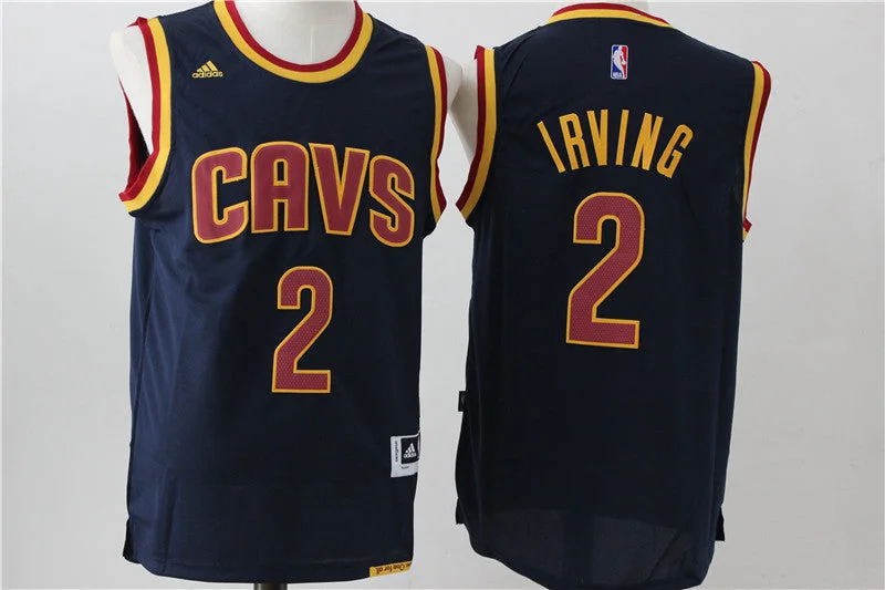 Basketball Jersey For Practice-Cavaliers 2 Kyrie Irving Navy Blue Swingman Basketball Jersey