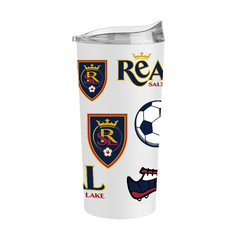 Team Mug With Built-In Stirrer-Real Salt Lake 20oz Native Powder Coat Tumbler