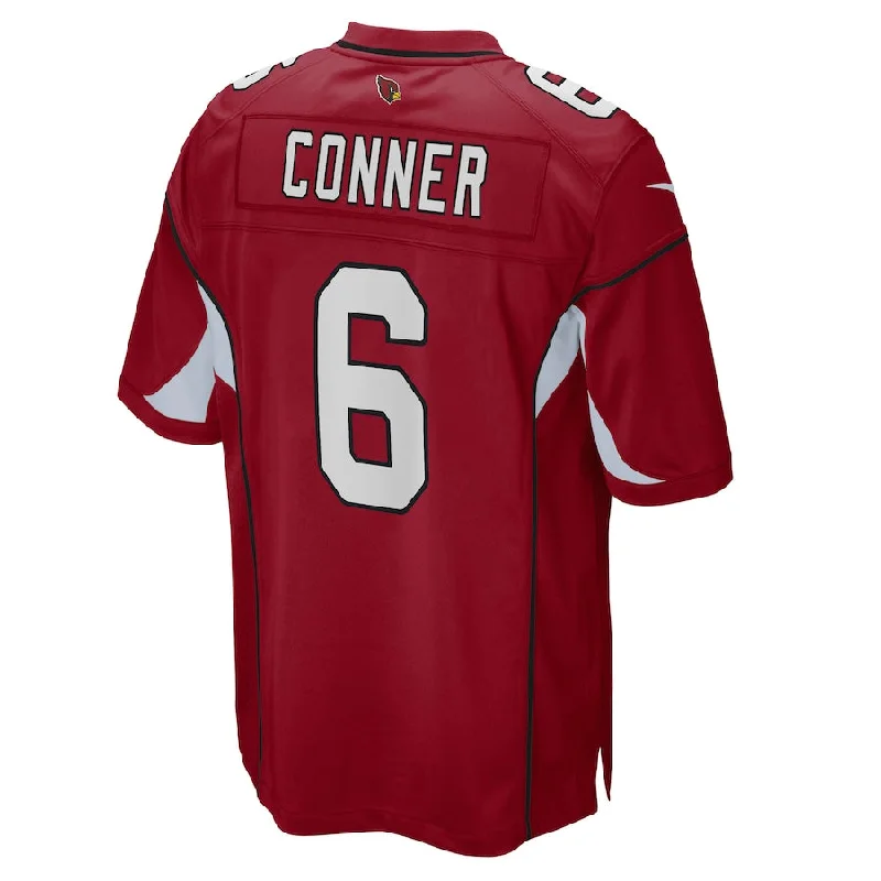 Team Rugby Jersey-A.Cardinal #6 James Conner Cardinal Game Jersey Stitched American Football Jerseys