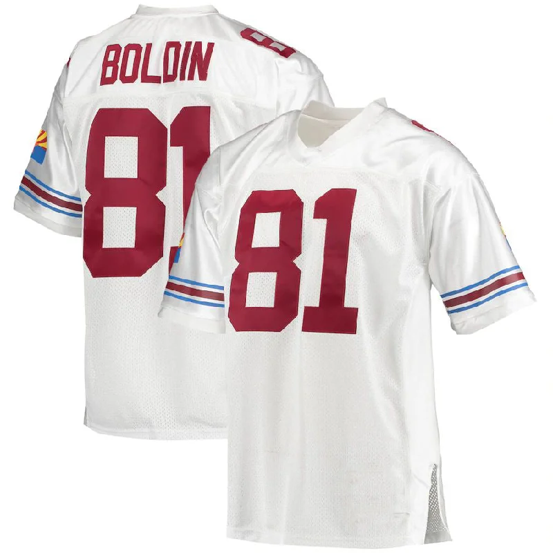 Rugby Jersey With Custom Print-A.Cardinal #81 Anquan Boldin Mitchell & Ness White 2003 Authentic Retired Player Jersey Stitched American Football Jerseys