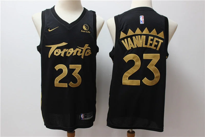 Basketball Jersey For Training Camps-Raptors 23 Fred Vanvleet Black 2019-20 City Edition Swingman Basketball Jersey