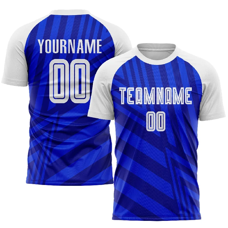 Football Jersey For Team Spirit-Custom Royal White-Navy Sublimation Soccer Uniform Jersey