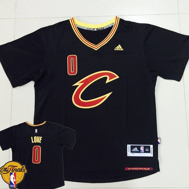 Basketball Jersey With Athletic Fit-Cavaliers 0 Kevin Love Black Pride Swingman 2016 Finals Basketball Jersey