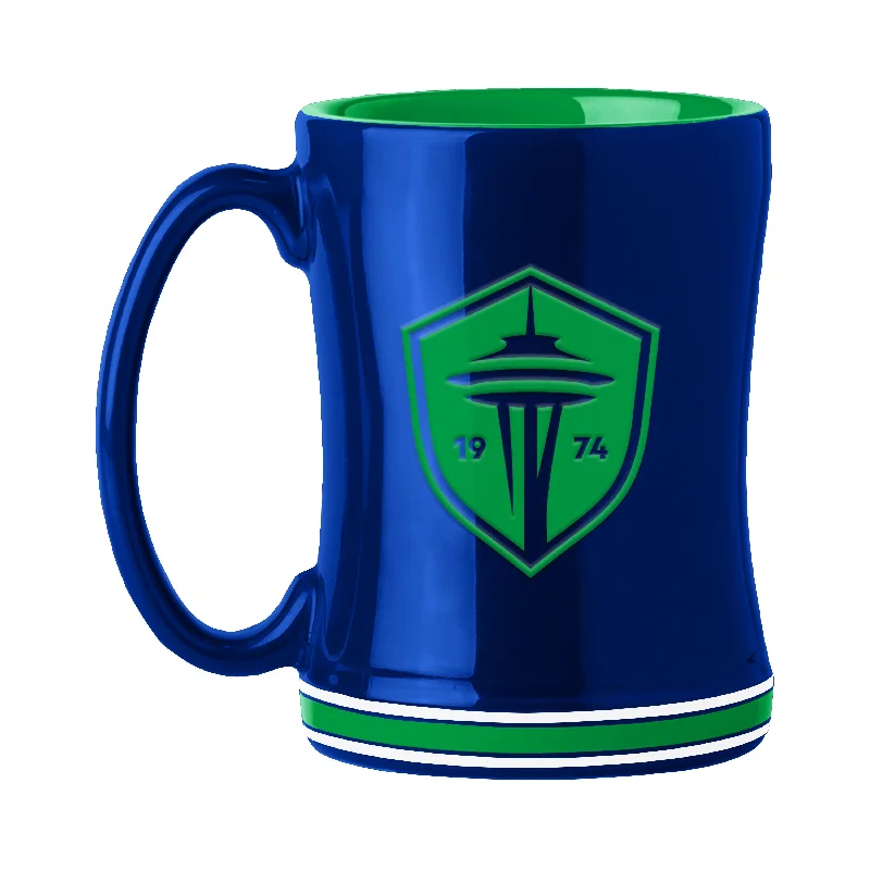 Compact Team Mug-Seattle Sounders 14oz Relief Mug