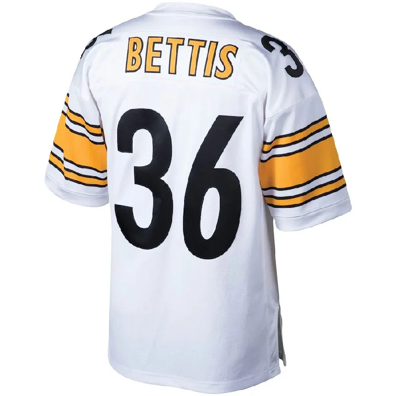 Rugby Jersey For Pre-Season Games-P.Steelers #36 Jerome Bettis Mitchell & Ness White 2005 Authentic Throwback Retired Player Jersey Stitched American Football Jerseys