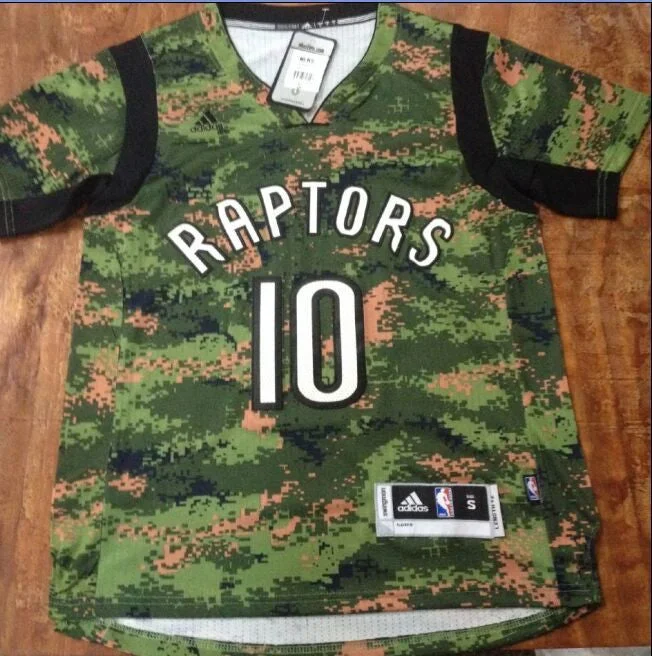 Basketball Jersey With Team Name-Raptors 10 Derozan Canada Flag Camo Basketball Jerseys