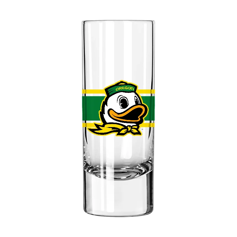 Plastic Team Mug-Oregon 2.5oz Stripe Shooter