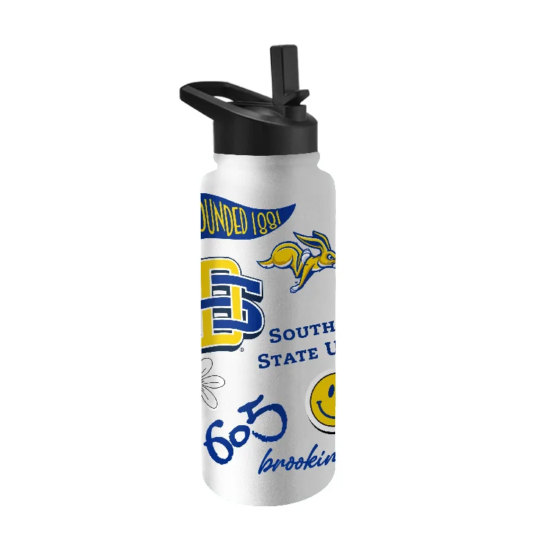 Team Mug With Handcrafted Details-South Dakota State 34oz Native Quencher Bottle