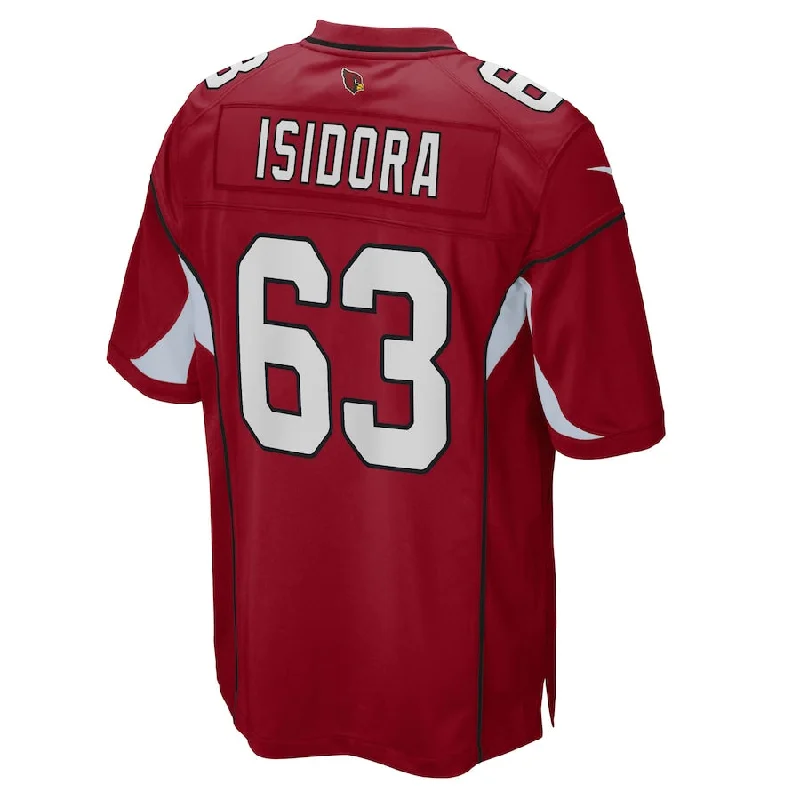 Unisex Rugby Jersey-A.Cardinals #63 Danny Isidora Cardinal Game Player Jersey Stitched American Football Jerseys