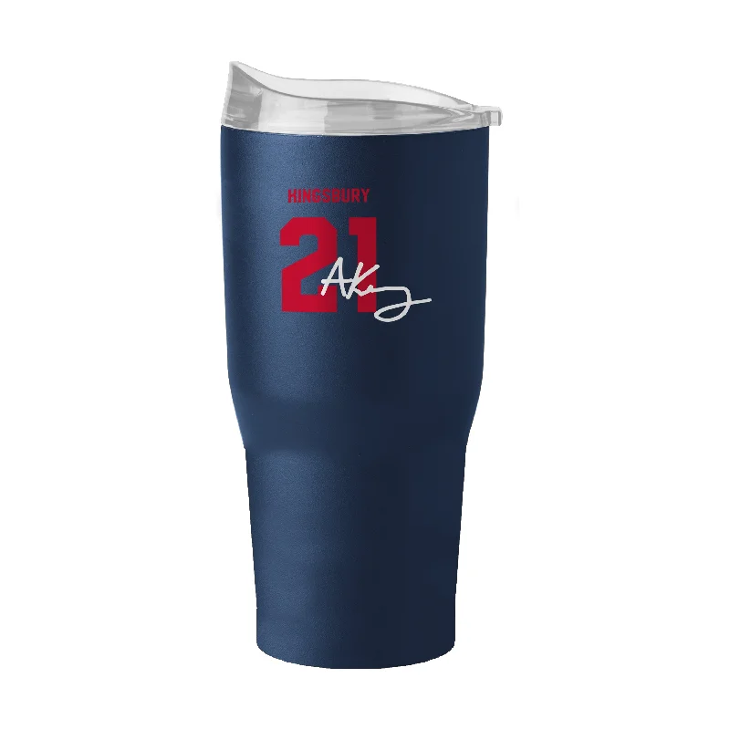 Team Mug With Thermometer-US Womens Soccer Audrey Kingsbury 30oz Powder Coat Tumbler