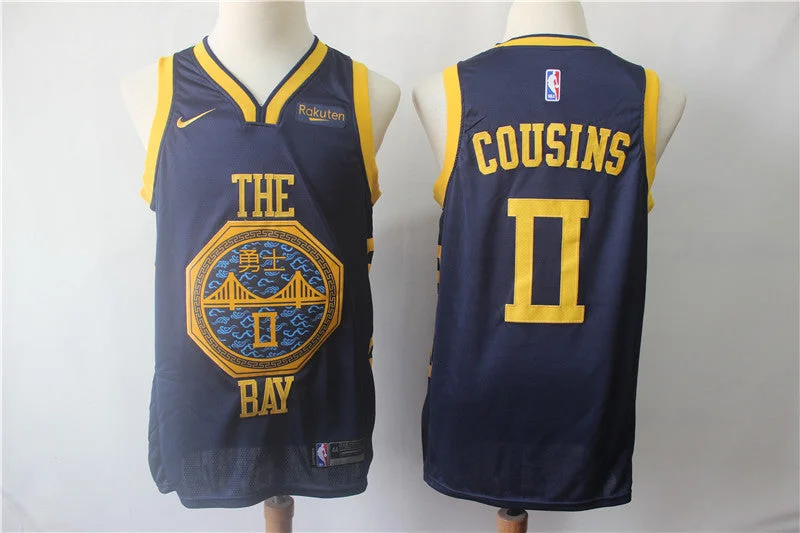 Basketball Jersey For Gameday Look-Warriors 0 DeMarcus Cousins Navy 2019 City Edition Swingman Basketball Jersey