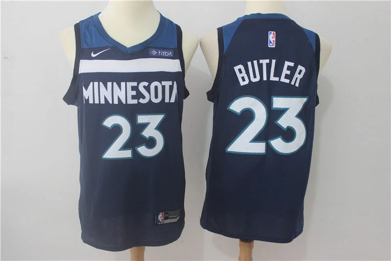 Kids Basketball Jersey-Timberwolves 23 Jimmy Butler Navy Swingman Basketball Jersey