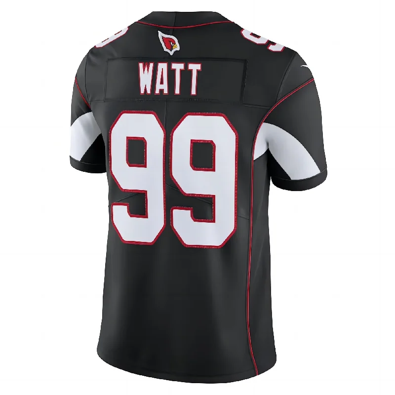 Rugby Jersey For Casual Wear-A.Cardinals #99 J.J. Watt Black Vapor Limited Jersey Stitched American Football Jerseys