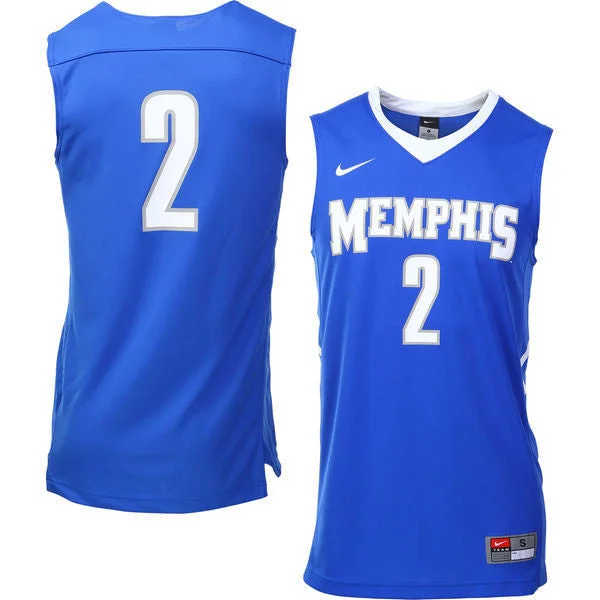 Basketball Jersey For Custom Orders-Memphis Tigers #2 Blue Basketball College Basketball Jersey