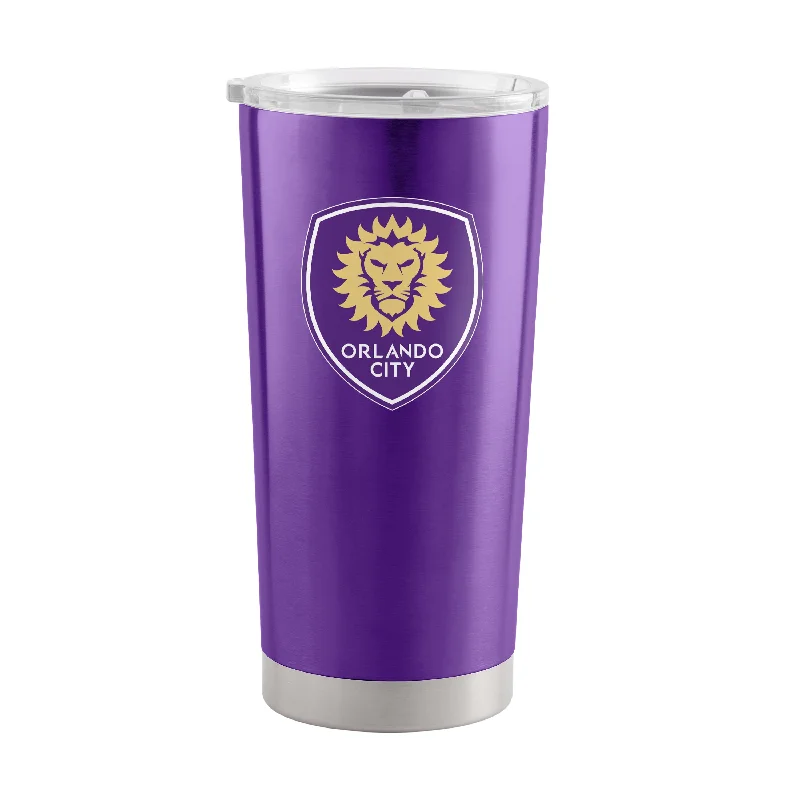 Team Mug With Team Mascot Art-Orlando City SC Gameday 20oz Stainless Tumbler